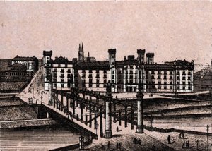 Wien (Wien), Østrig: udsigt over prins Rudolphes arsenal og broen over Augarten. i "" Verden illustrerer 168 visninger"" Udateret (slutningen af 1800-tallet) af Unknown artist