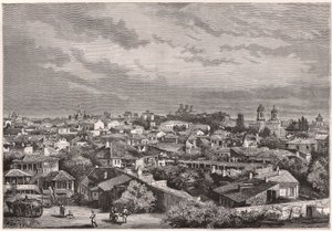 Udsigt over Bukarest i det XIX århundrede af Unknown
