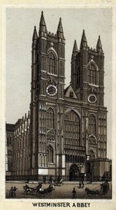 Udsigt over Westminster Abbey, London, England. af Unknown artist