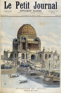 Udsigt over Chicago-udstillingen: The Palace of the Government - i "" The Petity Journal"" af Unknown artist