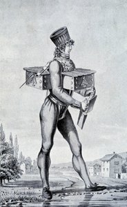 Krigsdragt fra det 19. århundrede. gravering af det 19. århundrede. af Unknown artist