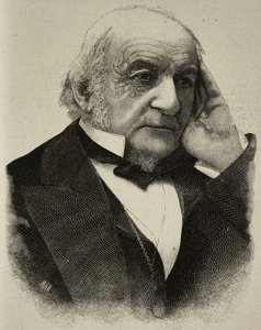 William Ewart Gladstone (1809-1898), britisk politiker, kobberstik af et fotografi af H S Mendelssohn fra L