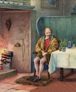 William Shakespeare (1564-1616), engelsk dramatiker. af Unknown artist