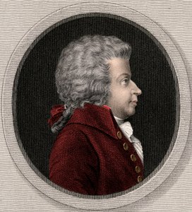 Wolfgang Amadeus Mozart 1756-1791 - stik - 1800-tallet af Unknown artist