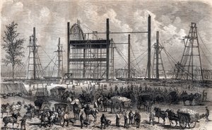 Værker af Mars-feltet i Paris i slutningen af april 1866 - indgravering af 1867 af Unknown artist