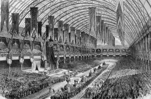 Verdensudstilling i Paris i 1867: præmieoverrækkelse den 1. juli af Unknown artist