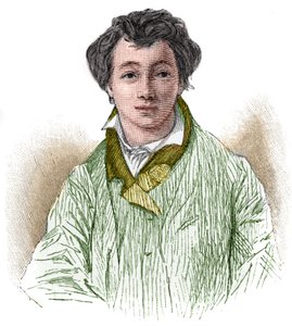 portræt af Christian Johann Heinrich Heine (1797-1856), tysk digter og journalist. af Unknown artist
