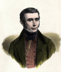 portræt af Eugene Scribe (1791-1861), fransk forfatter til komedier om moral. af Unknown artist