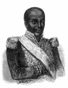 portræt af Faustin Soulouque (1782-1867), præsident (1847-1849) og kejser (1849-1859) af Haiti under navnet Faustin I. af Unknown artist