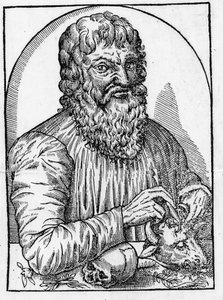 portræt af Hippokrates (460- omkring 377 f.Kr.), græsk læge. af Unknown artist