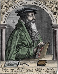 portræt af Jean Calvin (1509-1564), fransk religiøs reformator og forfatter. af Unknown artist