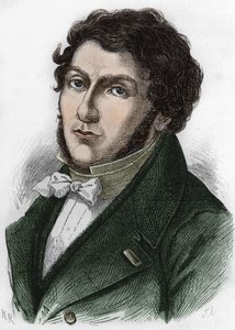 portræt af Jean François (Jean-Francois) Champollion kaldet Champollion den unge franske egyptolog (1790 til 1832). af Unknown artist