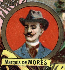 portræt af Marquis de Mores af Unknown artist