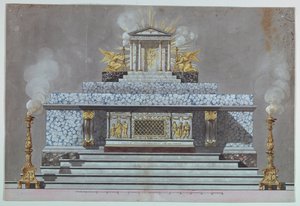 Alter dedikeret til en jomfru martyr [St. Lucy?]