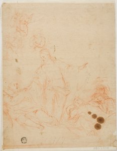 Kristus irettesætter en discipel i haven af Unknown Italian