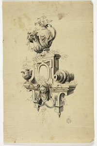Design til et skorstensstykke af Unknown Italian