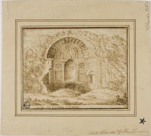 Kæmpens tempel ved Cumae af Unknown Italian