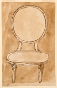 Tegning, stol, 1780-90 af Unknown artistUnknown artist