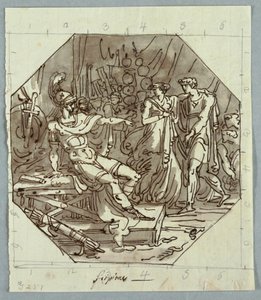 Tegning, Scipios kontinens, 1811 af Unknown artistUnknown artist