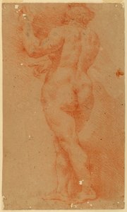 Tegning, modbevisstudie af en nøgen kvinde, begyndelsen af det 17. århundrede af Unknown artistUnknown artist