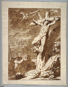 Tegning, Korsfæstelse, 1815-1825 af Unknown artistUnknown artist
