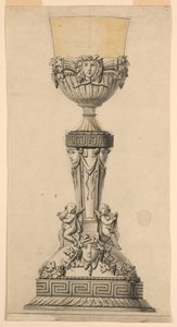 Tegning, design til en kalk, 1800-1830 af Unknown artistUnknown artist