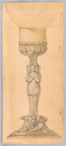 Tegning, Design til en kalk, 1825-1850