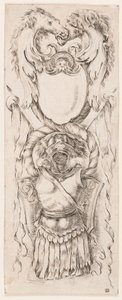 Tryk, Ornamenter eller grotesker (Grotesk ornament), ca. 1653 af Unknown artistUnknown artist
