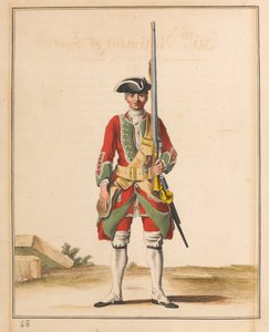 36th Regiment of Foot, 1742 circadani af Unknown artist