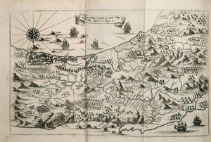 Et kort over landet og byen Panama. Del. 3 : kap : 5. (gravering) af Unknown artist