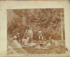 En picnic-gruppe. af Unknown artist