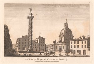 Udsigt over Trajans søjle i Rom &c. af Unknown artist