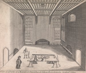 A View of ye Inside of ye Kitchen of Christ Church College, Oxon tidligere Cardinal College; [ikke nummereret] (bind 1) af Unknown artist