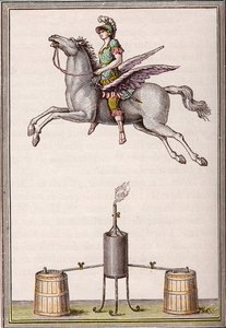 Aerostatisk figur 6 fod 8 tommer lang, 9 fod 6 tommer høj lavet af Enslen-brødrene (Christian Gottfried af Unknown artist
