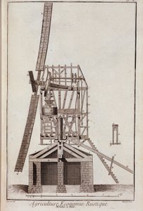 Rustik landbrugsøkonomi: vindmølle - i "" Encyclopedia"" af Diderot et d