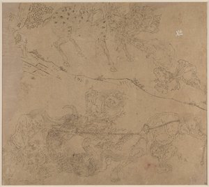 Album med daoistiske og buddhistiske temaer: Search the Mountain: Leaf 47 af Unknown artist