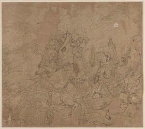 Album med daoistiske og buddhistiske temaer: Search the Mountain: Leaf 49 af Unknown artist