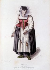 Alizon Fleurie i "Alizon"" (af JC Discret), i "" fransk teater i det 16. og 17. århundrede før Moliere"" af Edouard Fournier af Unknown artist