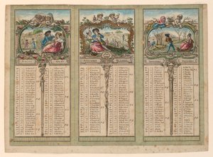 Almanak for 1789 af Unknown artist