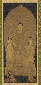 Amitabha triade af Unknown artist