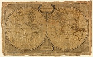 Et oversigtskort over verden for kvinders håndarbejde og unge geografistuderende af Unknown artist