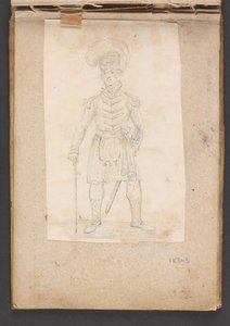 En officer fra et højlandsregiment af Unknown artist