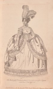 Anne Townshend, marchionesse Townshend i fuld banekjole af Unknown artist