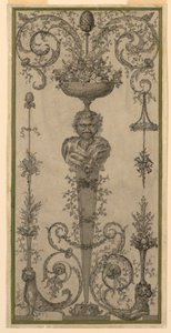 Arabisk design til et panel af Unknown artist