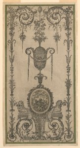Arabisk design til et panel af Unknown artist