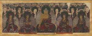 Forsamling af buddhistiske guddomme af Unknown artist