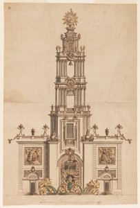 Klokketårn, sandsynligvis for Ferdinand IV af Napoli af Unknown artist