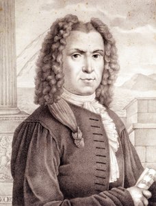Benedetto Marcello (1686-1739) italiensk komponist. af Unknown artist