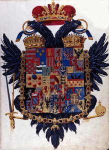 Blazon af det østrig-ungarske imperium (Østrig Ungarn). 19. århundrede af Unknown artist