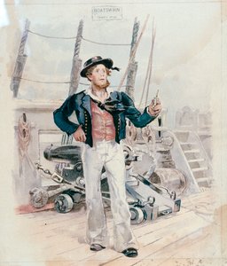 Bådsmand, ca. 1820 (farvelitografi) af Unknown artist